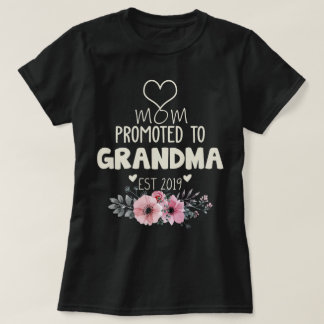 T-shirt Maman promue à grand-mère est 2019