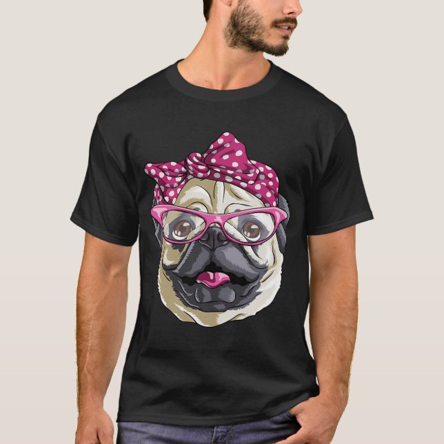 T-shirt Maman Pug (Devant)