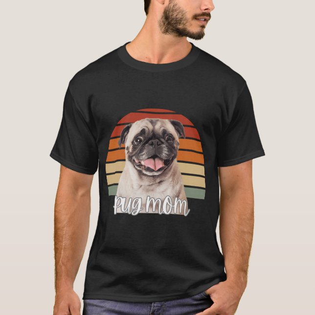 T-shirt Maman Pug (Devant)