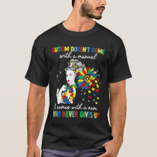 T-shirt Maman qui ne lâche jamais Puzzle de sensibilisatio