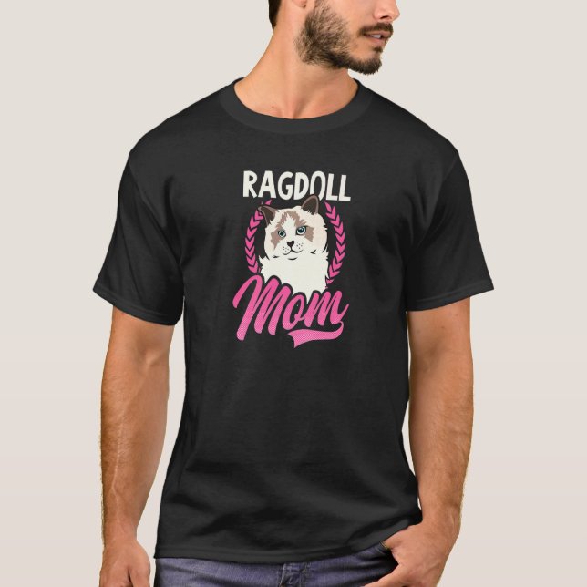T-shirt Maman Ragdoll Chat Ragdoll (Devant)