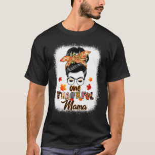 T-shirt Maman Reconnaissante Groovy Bun Messy Tendance d'A