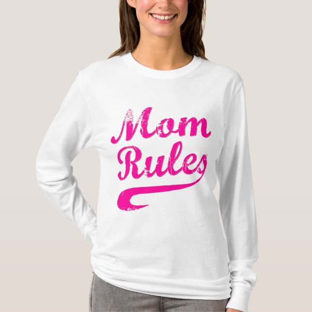 T-shirt Maman règle la Fête des Mères drôle dire (Devant)