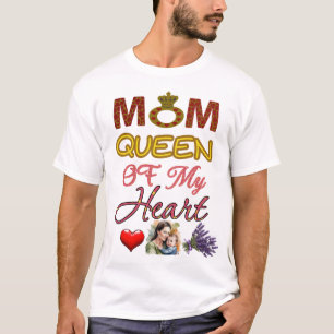 T-shirt Maman, reine de mon coeur