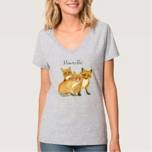 T-Shirt Maman Renard Rouge