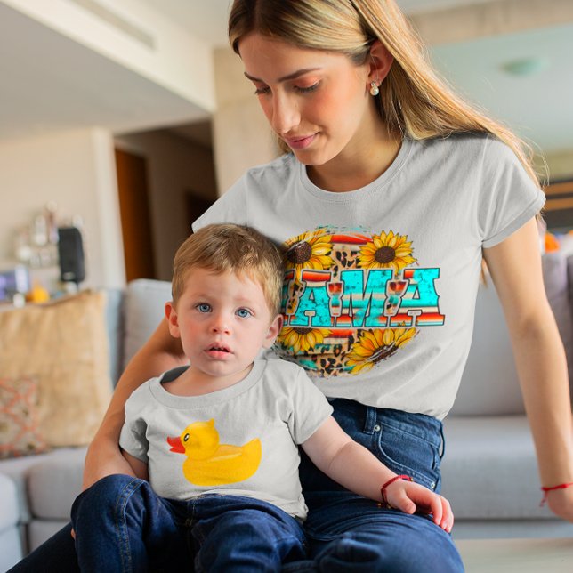 T-shirt Maman Rétro Graphique Floral Décontracté (Créateur téléchargé)