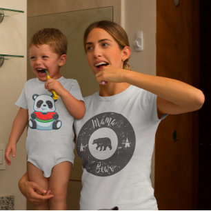 T-shirt Maman Rétro Ourse Fête des Mères 