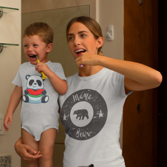 T-shirt Maman Rétro Ourse Fête des Mères  (Créateur téléchargé)