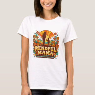 T-shirt Maman Retro Prèsente Couché de Soleil