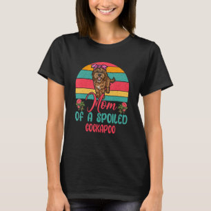 T-shirt Maman Rétro Vintage D'un Cockapoo Gâté Mignon Chie