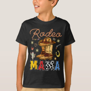 T-shirt Maman Rodéo Anniversaire Occidental Cow-boy Famill