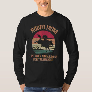 T-shirt Maman Rodéo Mère Occidentale Cowgirl Femmes Cavali