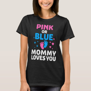 T-shirt Maman Rose Ou Bleue Vous Aime Eléphants Bébé Genre