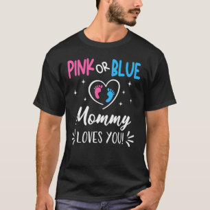 T-shirt Maman Rose Ou Bleue Vous Aime Sexe Révéler Annou