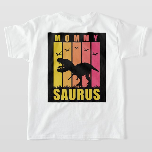 T-shirt Maman Saurus Rex Chemise mignonne de maman (Couchage Retour)