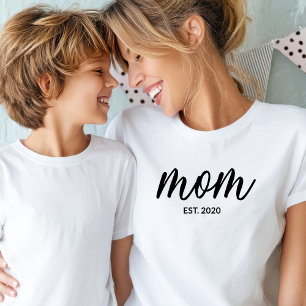 T-shirt Maman Script Établie