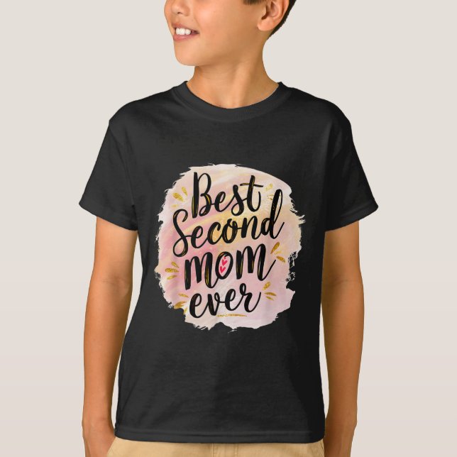 T-shirt Maman seconde maman fête des mères  (Devant)