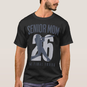 T-shirt Maman senior de baseball 2026 dernière manche clas