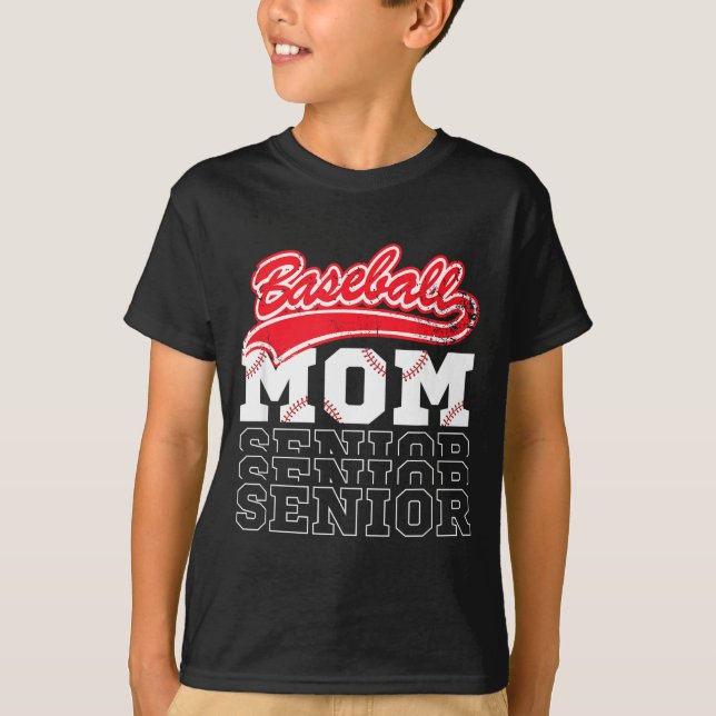 T-shirt Maman senior de baseball classe de maman de baseba (Devant)