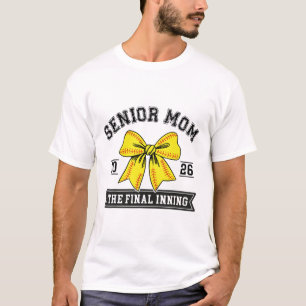 T-shirt Maman Senior Softll 2026 Dernière Manche Drôle Pou