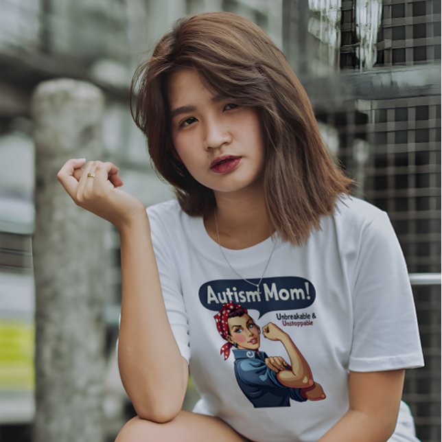 T-shirt Maman sensibilisation sur l'autisme (Autism Awareness T-Shirt- Mom)