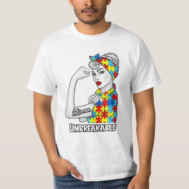 T-shirt Maman Sensibilisation sur l'autisme T Chemise (Devant)