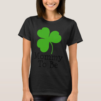 T-shirt Maman Shamrock Irlandaise Pour Être La Grossesse T