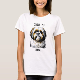 T-shirt Maman Shih Tzu Amoureux de Chiens