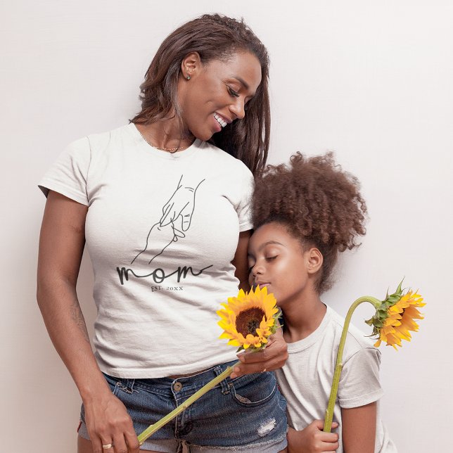 T-shirt Maman Simple et Élégante (Créateur téléchargé)