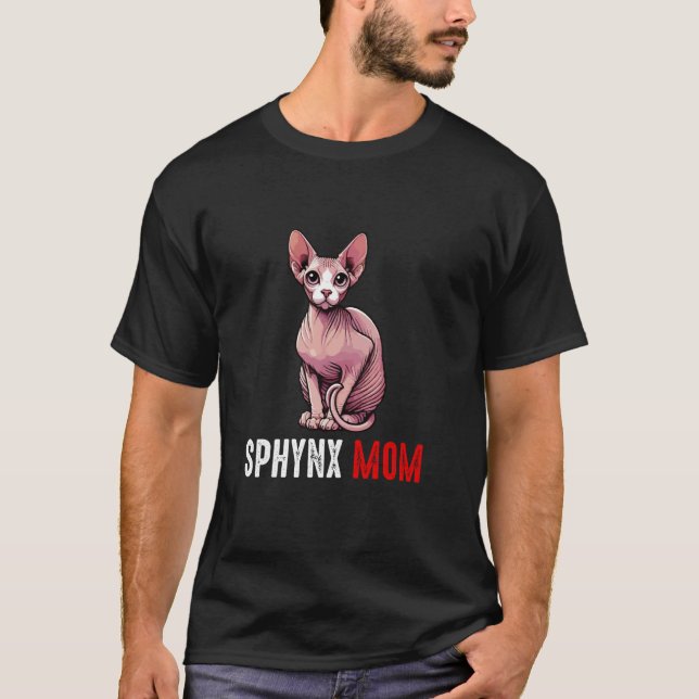 T-shirt Maman sphynx, chat sphynx drôle (Devant)