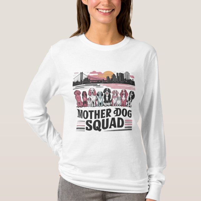 T-shirt Maman Squad - Fête des Mères (Devant)