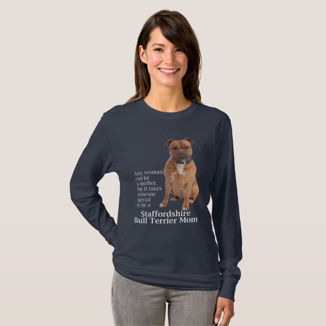 T-shirt maman Staffie (Devant entier)