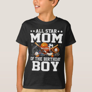 T-shirt Maman Star du garçon d'anniversaire Basketball Foo