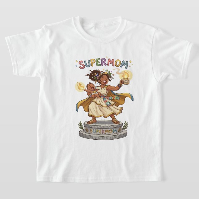 T-shirt Maman Super Drôle Déesse Grecque Maternité (Poser)