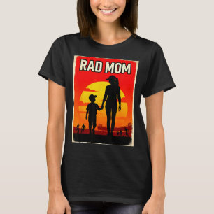 T-shirt Maman super maman et fils maman de footballeur cou