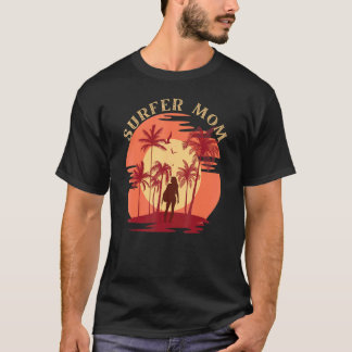 T-shirt Maman Surfeur Vintage Surfeur Pour Hommes Femmes 1