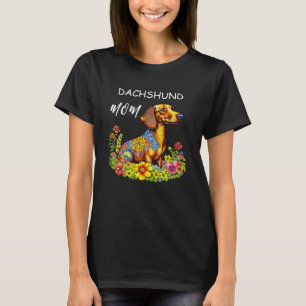 T-shirt Maman teckel en intelligence artificielle de dessi
