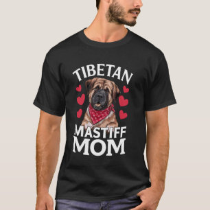T-shirt Maman tibétaine mastiff, maman de chien