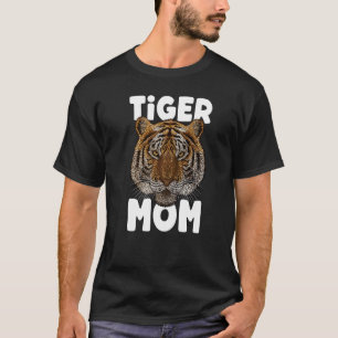 T-shirt Maman Tigre Fête des Mères Animal Drôle Sauvage Ti