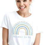 T-shirt Maman to Be Blue Boho Rainbow<br><div class="desc">Maman to Be Boho Rainbow T-Shirt</div>