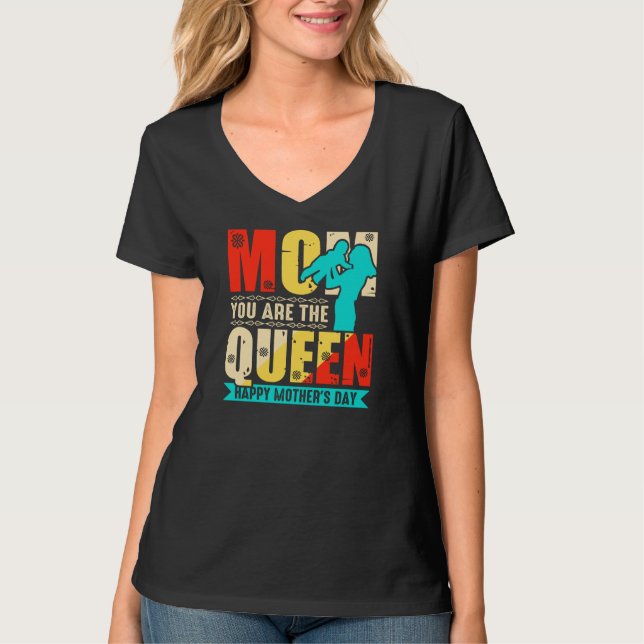 T-shirt Maman tu es la Reine (Devant)