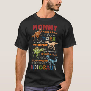 T-shirt Maman Tu es mon Dinosaure préféré Fête des Mères
