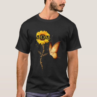 T-shirt Maman Tu Es Mon Papillon Sunshine Et Mon Tournesol