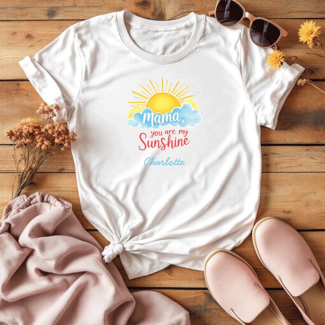 T-shirt Maman, tu es mon soleil | Appréciation maman (Créateur téléchargé)