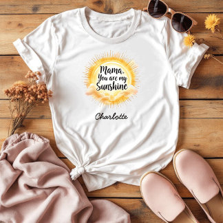 T-shirt Maman, tu es mon soleil | Fête des Mères mignonnes
