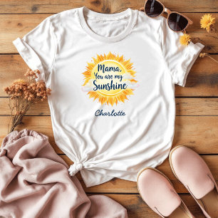T-shirt Maman, tu es mon soleil Fête des mères pleines d