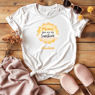 T-shirt Maman, tu es mon soleil Vie de la mère sentiment