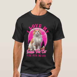 T-shirt Maman Turkish Van J'ADORE MON CHAT TURKISH VAN Vin
