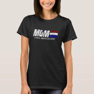 T-shirt Maman, un vrai héros américain