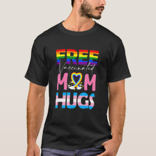 T-shirt Maman Vaccinée Gratuite Enceintes Gay Lesbian Prid